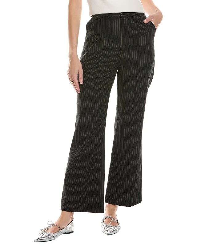 THE GREAT The Bell Wool-Blend Trouser Women's Relaxed Clothes