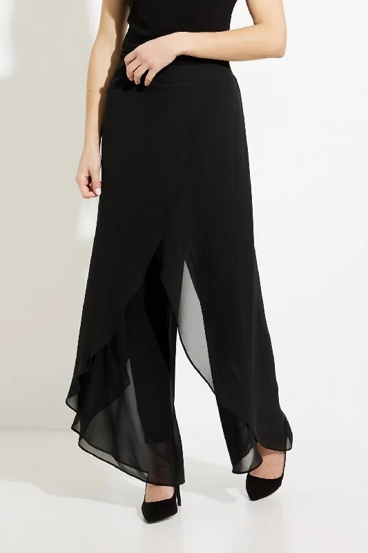 Wide Leg Pants In Black Latest Fashion for Women