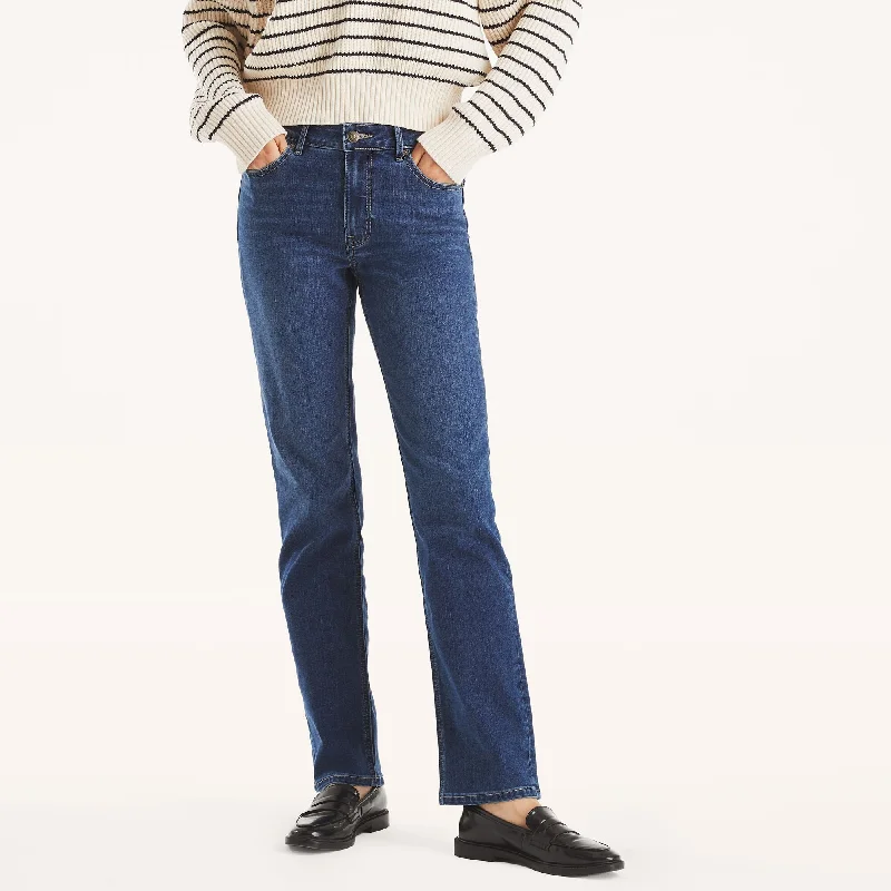 Nautica Womens Mid-Rise Straight Denim Best Online Clothing Boutiques