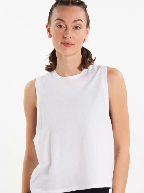 ALSPRT Seacell Muscle Tank - Cloud Seasonal Women's Fashion Trends