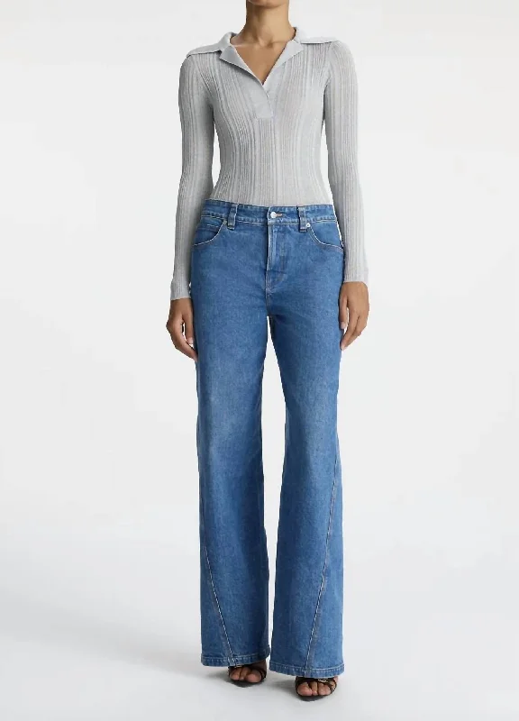 Abbott Jean In Blue Luxury Women's Fashion