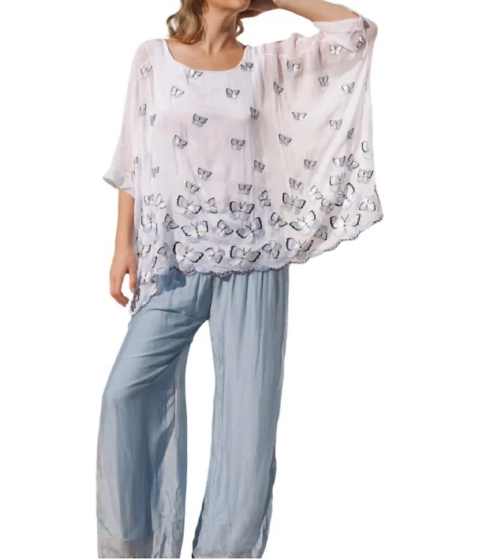 Free Silk Pants In Denim Flash Sale Clothing