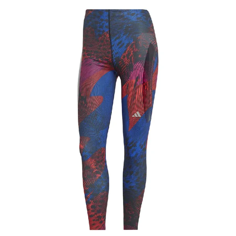 adidas - Women's Adizero Running Allover Print 7/8 Leggings (HS5433) Women's Active Outfit For Fitness