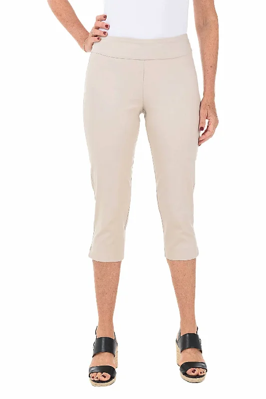 Pull On Pant In Stone Women's Occasion Wear Apparel