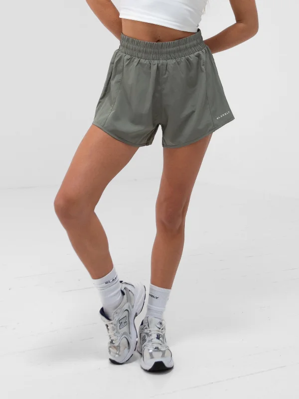 Apex Pro Shorts - Safari Green Fashionable Tops for Women