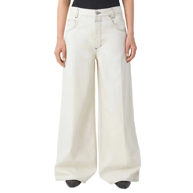 Morus Jeans In Ivory Modern Women's Outfit