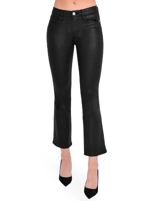 Le Crop Mini Boot Pant In Houndstooth Shine Charming Everyday Clothing For Women